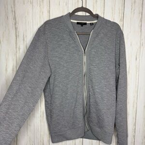 Ted Baker Gray Zip-Up Sweater size 3